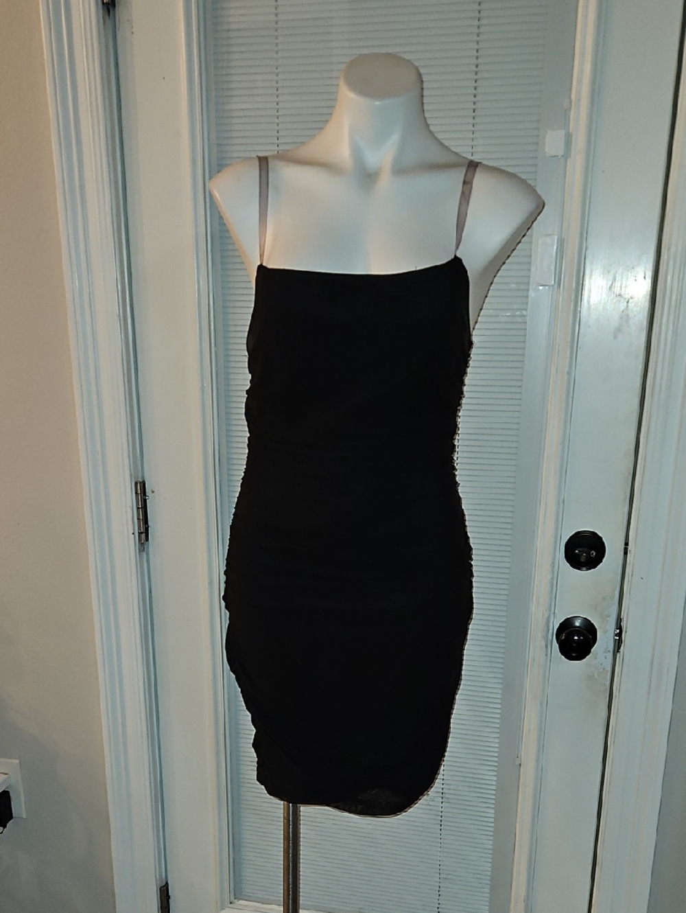 Fashion Nova Black Spaghetti Strap Mini Dress